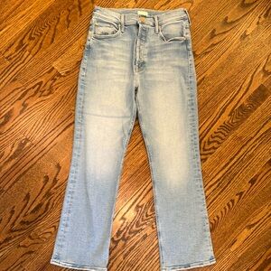 NWOT Mother The Tripper Ankle Denim Jeans Size 29 Cat Daddy Wash